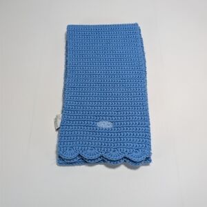 Nike Blue Knit Scarf with Scalloped Edge